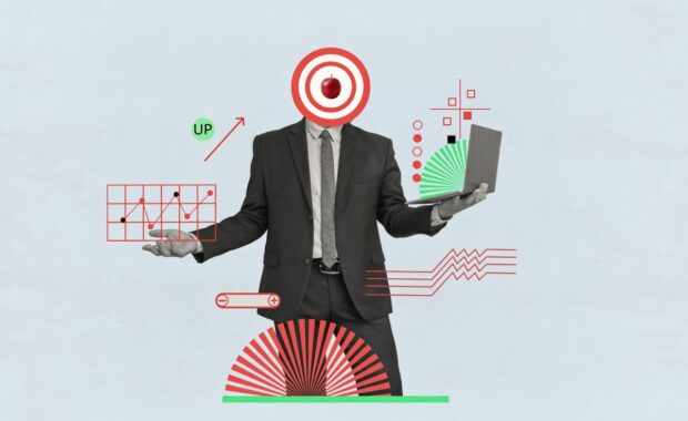 Insurance CRM Marketing concept collage