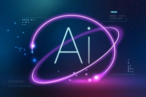 ai futuristic technology background vector